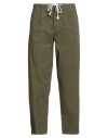 Paolo Pecora Man Pants Military Green Size 32 Cotton, Elastane