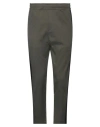 Paolo Pecora Man Pants Military Green Size 32 Cotton, Elastane In Green