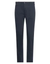 Paolo Pecora Man Pants Navy Size 28 Cotton, Elastane In Navy Blue