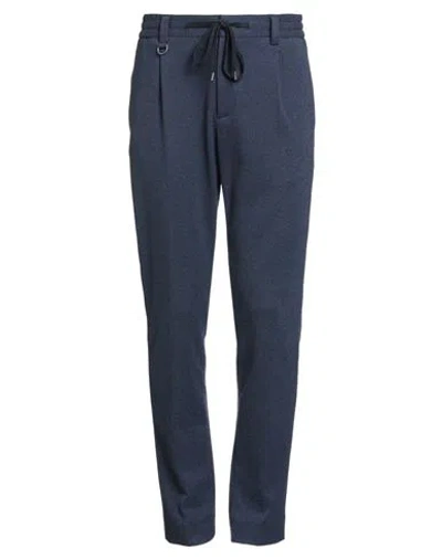 Paolo Pecora Man Pants Navy Size 30 Polyester, Viscose, Polyamide, Elastane