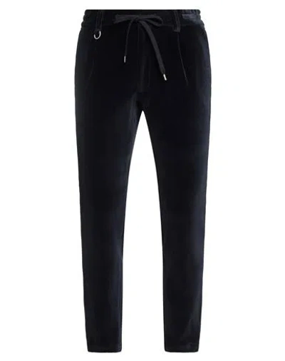 Paolo Pecora Man Pants Navy Size 32 Cotton, Polyamide, Elastane In Navy Blue