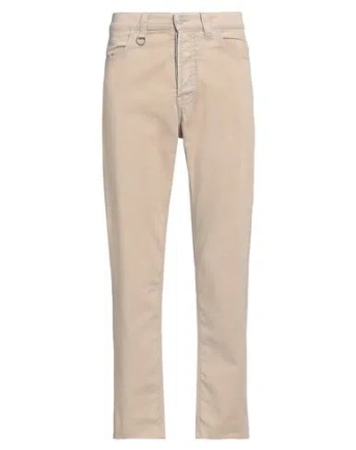 Paolo Pecora Man Pants Sand Size 31 Cotton, Elastane In Beige
