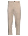 Paolo Pecora Man Pants Sand Size 32 Viscose, Polyamide, Elastane In Beige