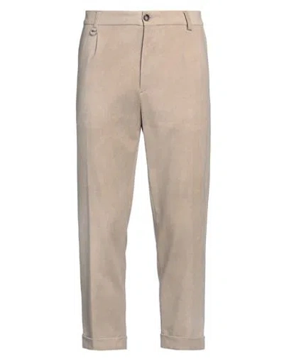 Paolo Pecora Man Pants Sand Size 32 Viscose, Polyamide, Elastane In Beige