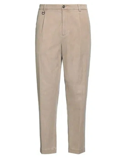 PAOLO PECORA PAOLO PECORA MAN PANTS SAND SIZE 34 LYOCELL, COTTON, ELASTANE