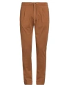 Paolo Pecora Man Pants Tan Size 32 Viscose, Polyamide, Elastane In Brown