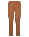Paolo Pecora Man Pants Tan Size 34 Cotton, Elastane In Brown