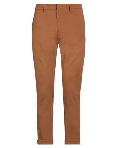Paolo Pecora Man Pants Tan Size 34 Cotton, Elastane In Brown