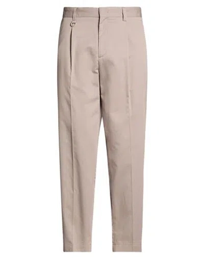 Paolo Pecora Man Pants Taupe Size 38 Lyocell, Cotton In Neutral