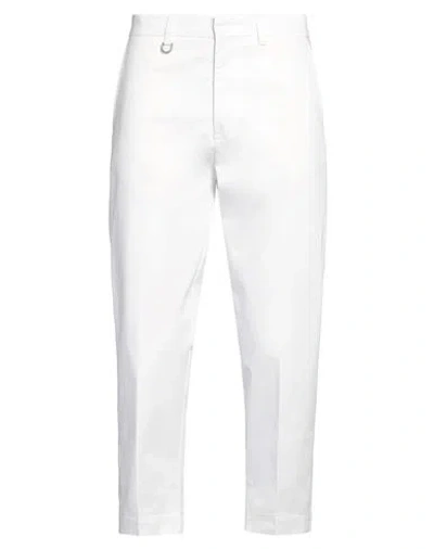 PAOLO PECORA PAOLO PECORA MAN PANTS WHITE SIZE 32 COTTON, ELASTANE