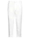 Paolo Pecora Man Pants White Size 32 Cotton, Polyamide, Elastane