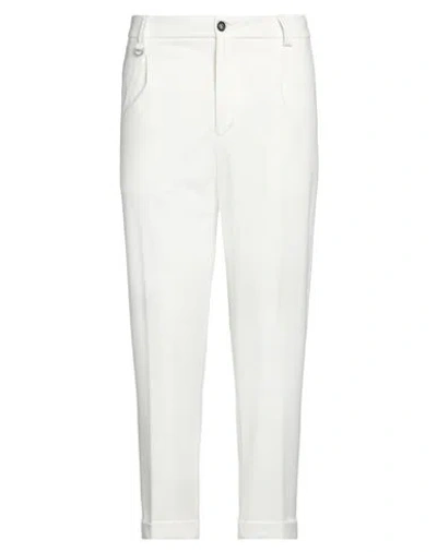 PAOLO PECORA PAOLO PECORA MAN PANTS WHITE SIZE 34 VISCOSE, POLYAMIDE, ELASTANE