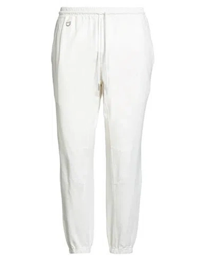 Paolo Pecora Man Pants White Size Xl Cotton, Elastane