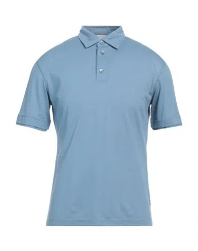 Paolo Pecora Man Polo Shirt Light Blue Size Xxl Cotton