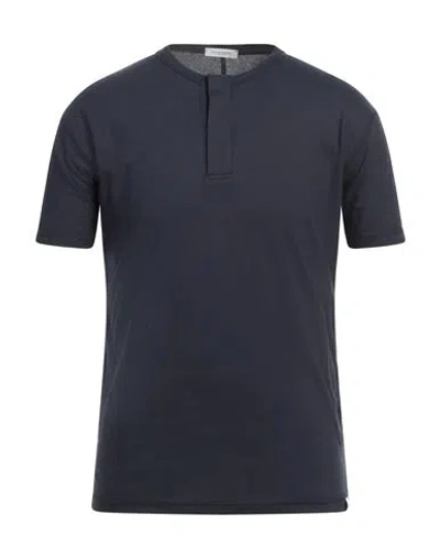 Paolo Pecora Man Polo Shirt Navy Blue Size L Cotton
