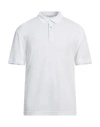 Paolo Pecora White Short-sleeved Polo Shirt In Cotton In White