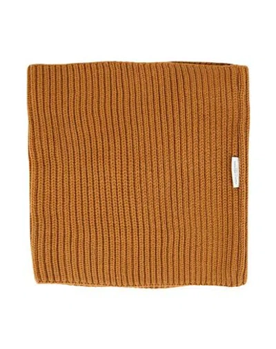 Paolo Pecora Man Scarf Camel Size - Virgin Wool In Beige