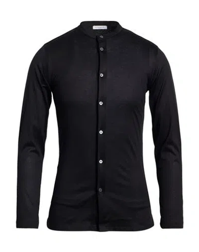 Paolo Pecora Man Shirt Black Size 14 ½ Cotton