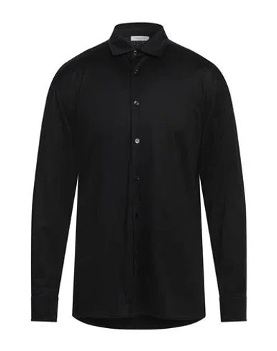 Paolo Pecora Man Shirt Black Size 16 Cotton