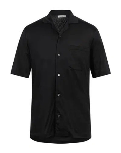 Paolo Pecora Man Shirt Black Size M Cotton