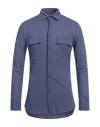 Paolo Pecora Man Shirt Dark Purple Size 15 ¾ Cotton In Purple
