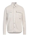 Paolo Pecora Man Shirt Ivory Size M Cotton, Elastane In White