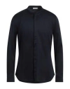 Paolo Pecora Man Shirt Midnight Blue Size 17 Cotton
