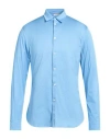 Paolo Pecora Man Shirt Sky Blue Size 17 Cotton