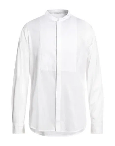Paolo Pecora Man Shirt White Size 16 Cotton