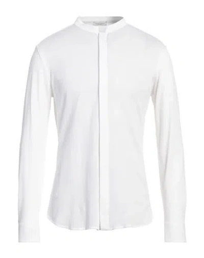 Paolo Pecora Man Shirt White Size 17 Cotton