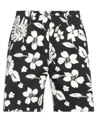 Paolo Pecora Man Shorts & Bermuda Shorts Black Size 36 Cotton, Elastane