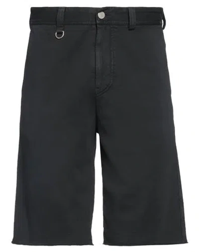 Paolo Pecora Man Shorts & Bermuda Shorts Black Size 34 Cotton, Elastane