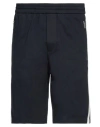 Paolo Pecora Man Shorts & Bermuda Shorts Midnight Blue Size 36 Cotton, Elastane In Blue