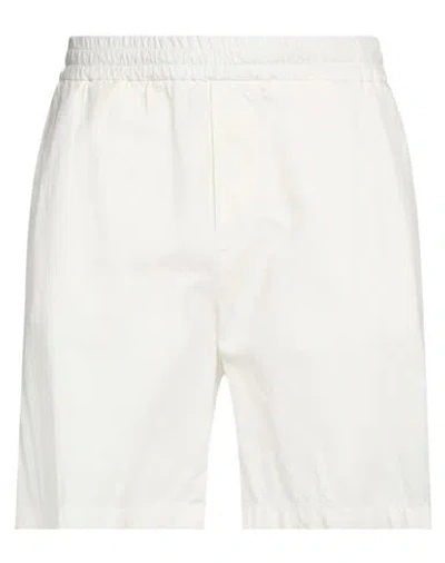 Paolo Pecora Man Shorts & Bermuda Shorts Off White Size 32 Cotton, Linen, Elastane In Off White