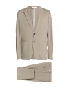 Paolo Pecora Man Suit Sand Size 42 Viscose, Polyamide, Elastane In Beige