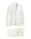 Paolo Pecora Man Suit White Size 36 Viscose, Polyamide, Elastane In White