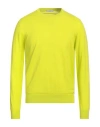 Paolo Pecora Man Sweater Acid Green Size Xl Cotton In Green