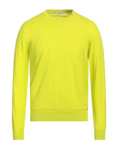 Paolo Pecora Man Sweater Acid Green Size Xl Cotton