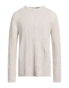Paolo Pecora Man Sweater Beige Size M Virgin Wool In White
