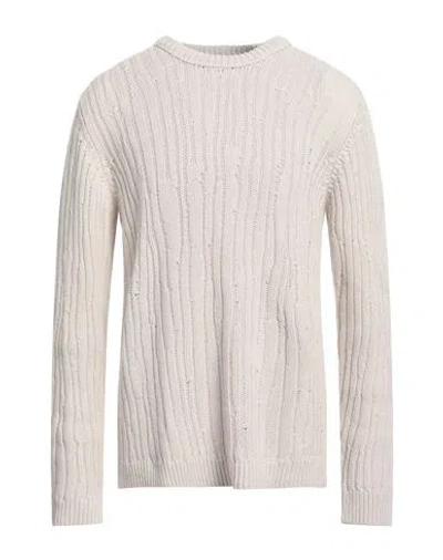 Paolo Pecora Man Sweater Beige Size M Virgin Wool In Sand