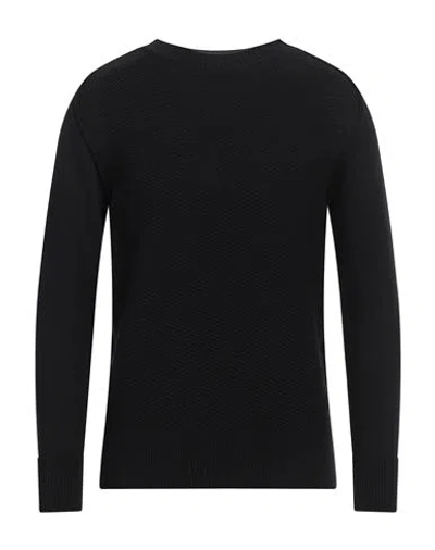Paolo Pecora Man Sweater Black Size S Virgin Wool In Black