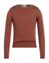 Paolo Pecora Man Sweater Brown Size S Wool In Brown