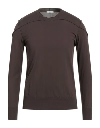 Paolo Pecora Sweaters In Brown