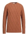 Paolo Pecora Man Sweater Brown Size Xl Virgin Wool In Brown