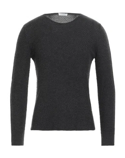 Paolo Pecora Man Sweater Charcoal Size M Virgin Wool In Gray