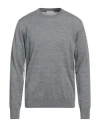 Paolo Pecora Man Sweater Grey Size Xxl Wool In Grey