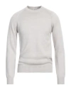 Paolo Pecora Man Sweater Light Grey Size M Virgin Wool