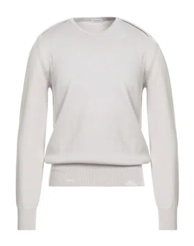 Paolo Pecora Man Sweater Light Grey Size M Virgin Wool In Gray
