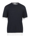 Paolo Pecora Man Sweater Midnight Blue Size Xxl Silk, Cotton