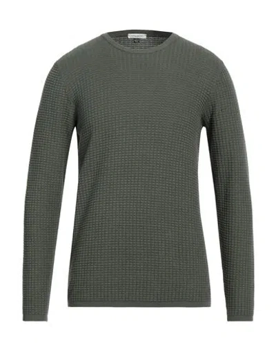 Paolo Pecora Man Sweater Military Green Size M Cotton